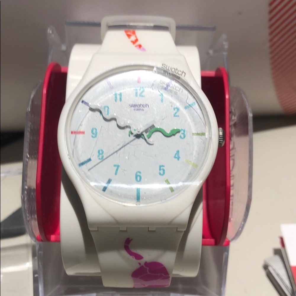 SWATCH RARE The Legend White Snake Unisex Watch - Picture 4 of 4
